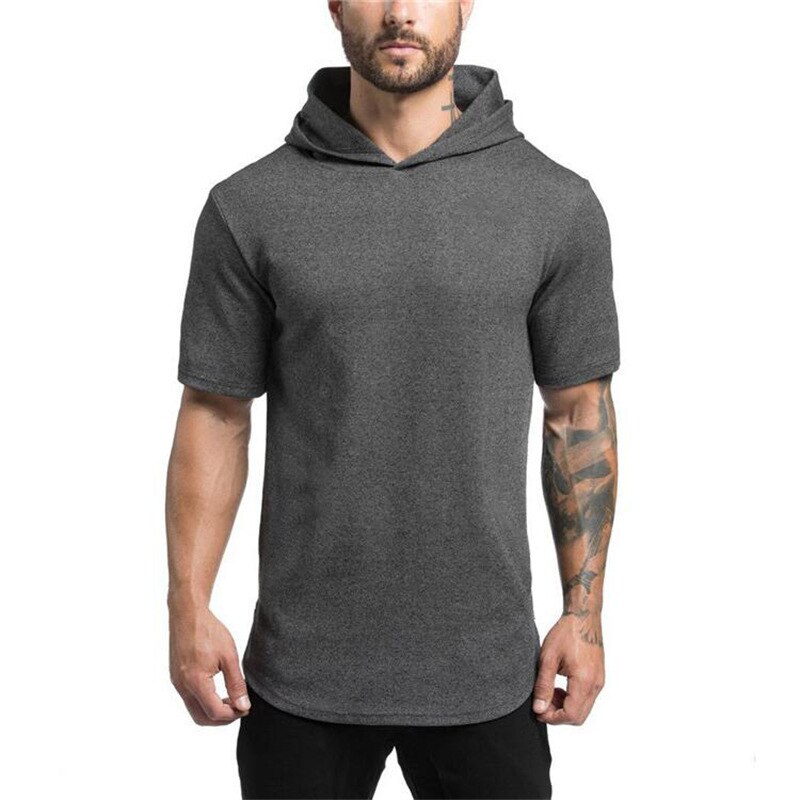 Neue Männer Bodybuilding Hemd Fitness-Ateliers Fitness Ausbildung Hemd Mann lässig Tarnung Shirt Männlichen Camo Kleidung