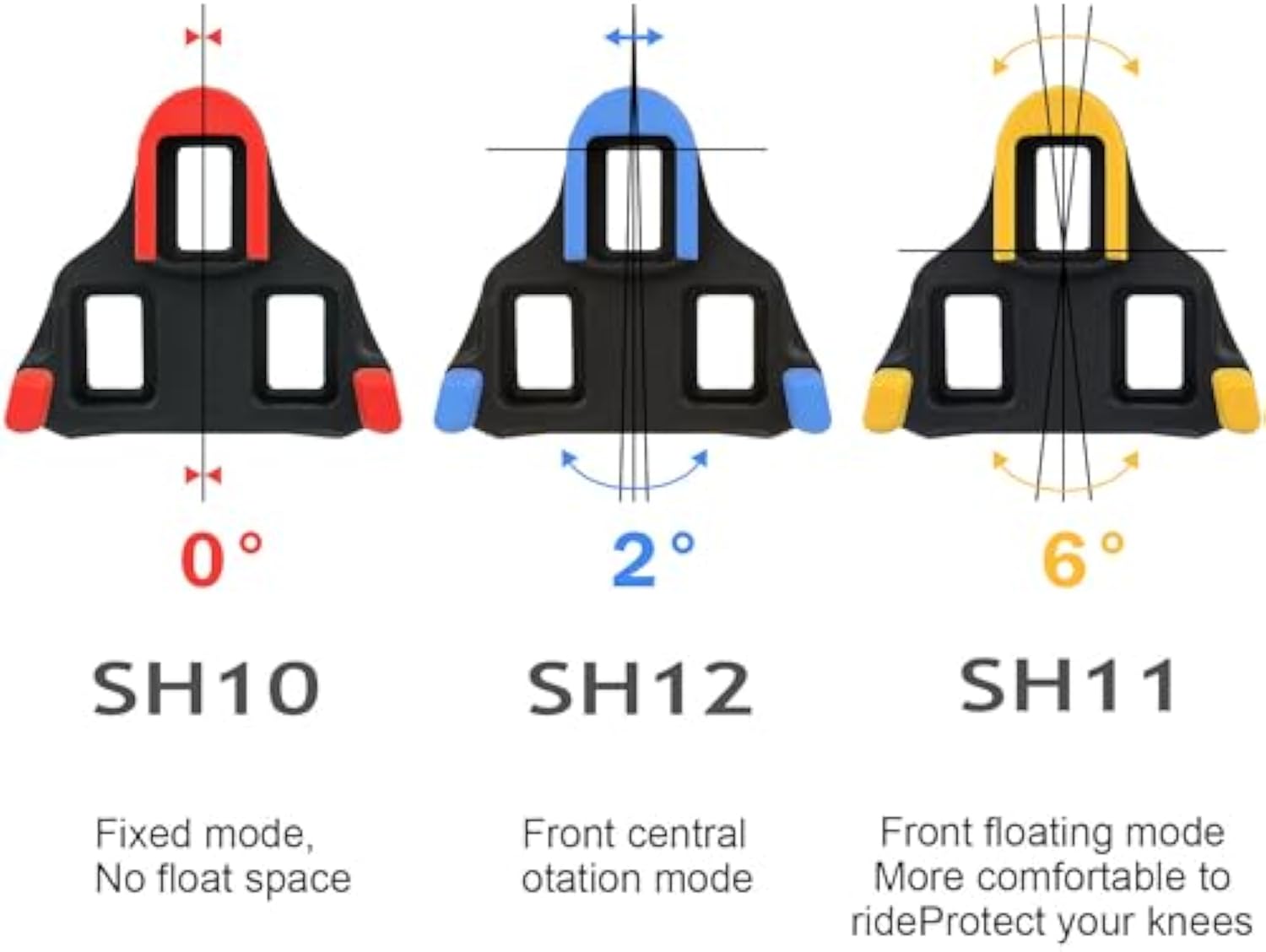 Crampons de vélo de route pour Shimano SPD-SL, verrouillage des pédales de cyclisme, pour chaussures système Shimano SH10 SH11 SH12
