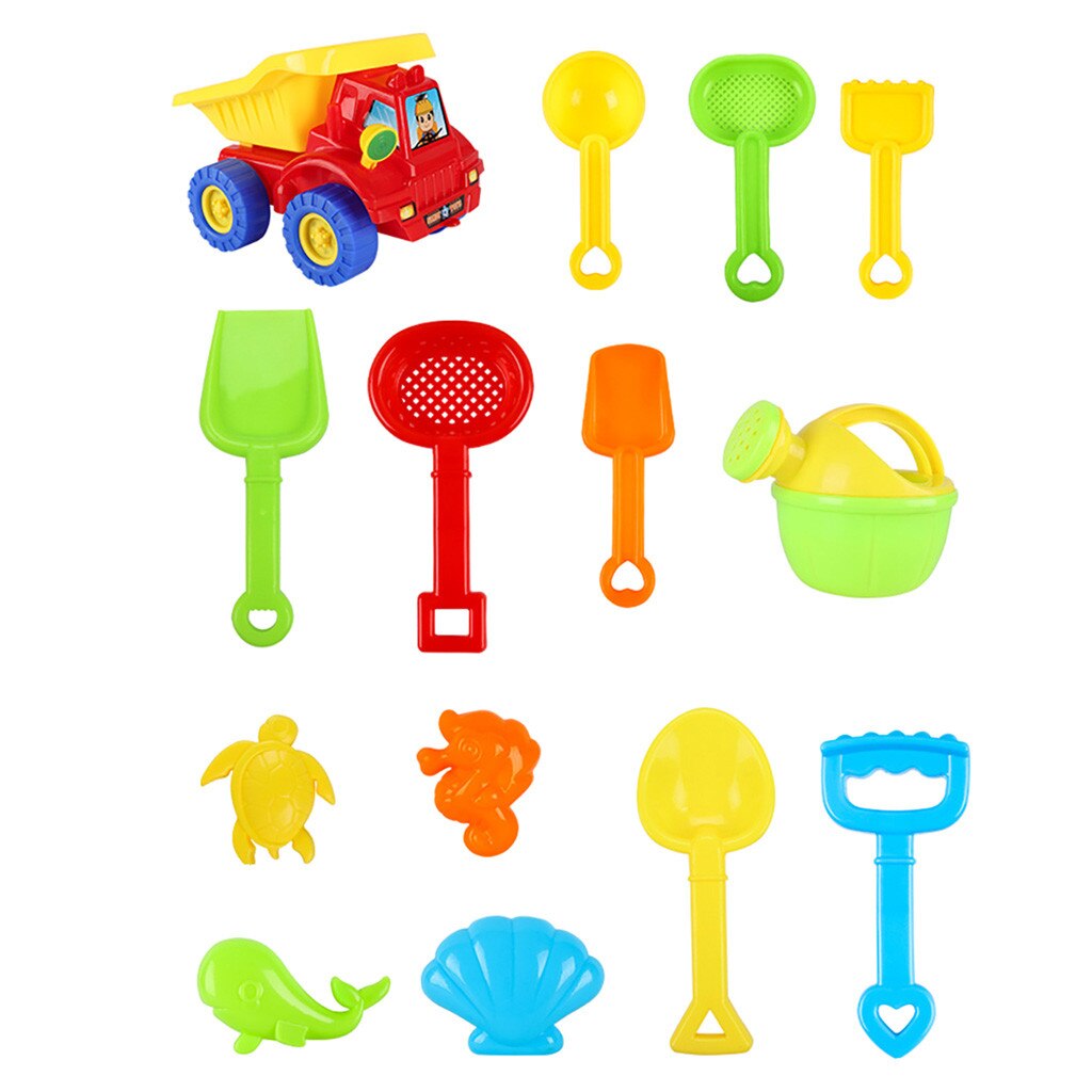 20Piece Beach Toy Summer Silicone Soft Baby Beach Toys Baby Beach Game Toy Children Sandbox Set Kit Summer Toy for Beach Play: B-20PCS