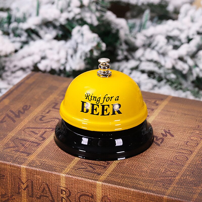 Keuken Hotel Counter Receptie Kerst Craft Bell Restaurant Bar Ringer Call Bell Dienst Ring Timer Herinnering Tijd Party: Yellow