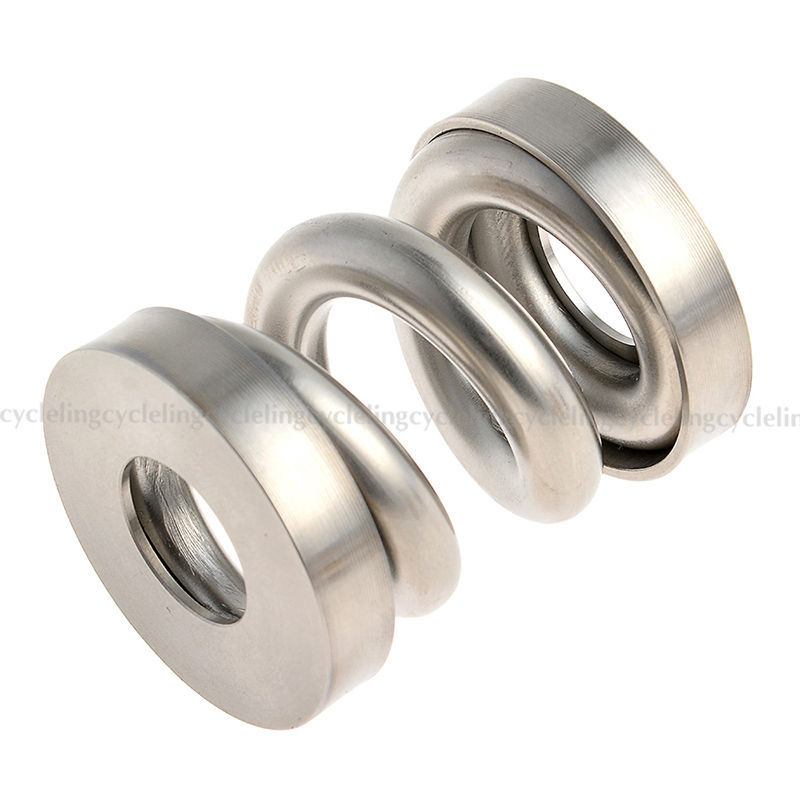 ROCKBROS MTB Bicycle Rear Shocks Titanium Bike Cycling Coil Spring Suspension Rear Shock Shox for Brompton Rear Bumper Absorber: Silver