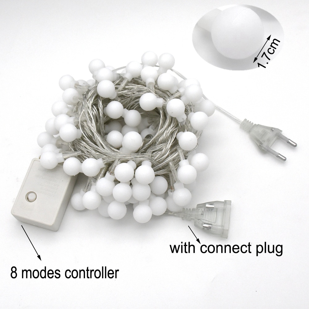 10m fairy girlander led boll string lampor chrismtas glödlampa fairy string dekorativa lampor för bröllopsfest dekoration