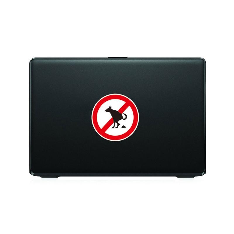 10 Sheets of No Pet Pooping Sign Stickers Funny Prohibitory Sign Pastes Waterproof Stickers