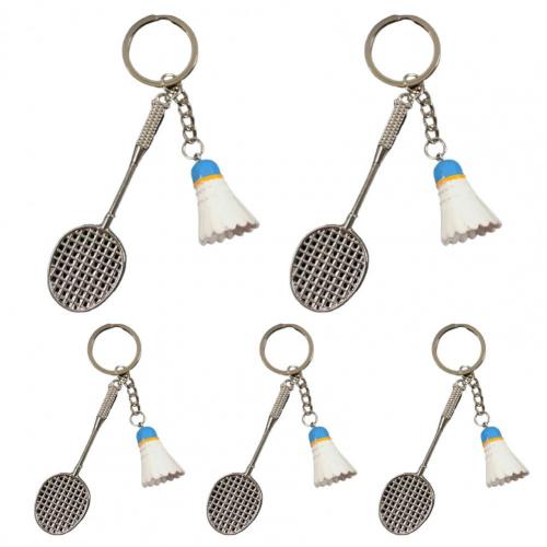 5 Stuks Sleutelhangers Simulatie Badminton Hanger Speelgoed Drie-Dimensionale Sleutelhanger Voor Souvenir Prijzen: Blue