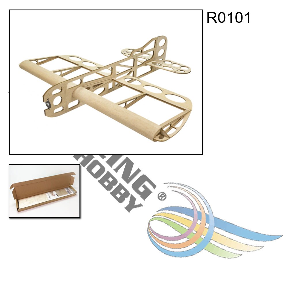 modèle d'avion en bois Balsa GEEBEE 600mm envergure Kit Balsa modèle en bois/avion en bois pour bâtiment d'entrée de gamme: R0101