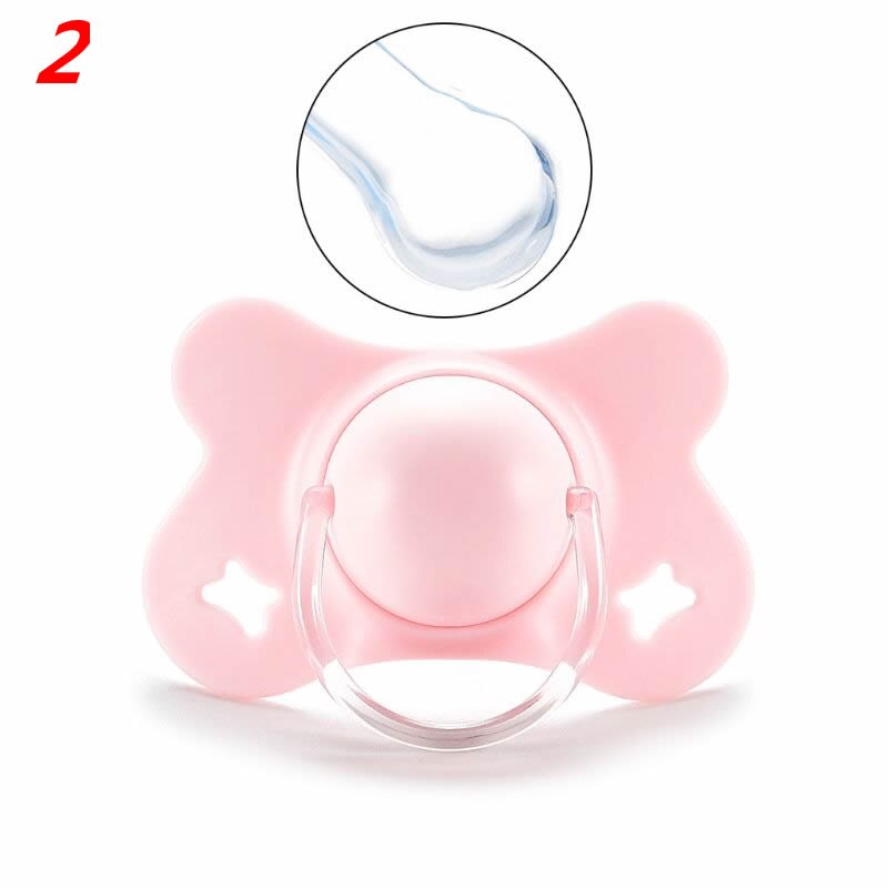 Sucette de sommeil pour bébé avec couvercle en forme de papillon, sucette ronde et plate en Silicone pour -né garçons et filles fournitures à mâcher