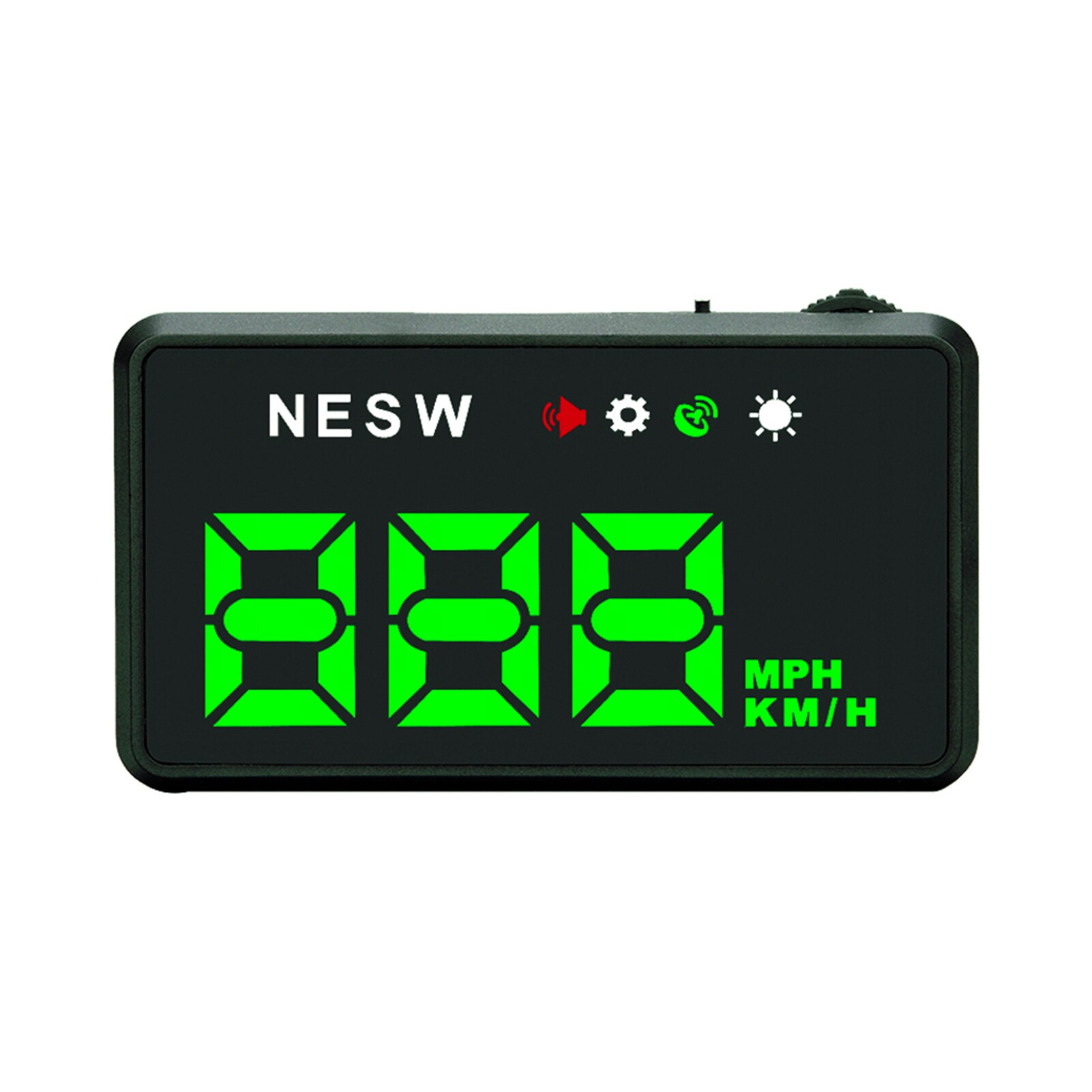 Universal hud head up display gps digital speedometer med mph for biler kilometerteller hastighet 3.5 tommers stor skjerm