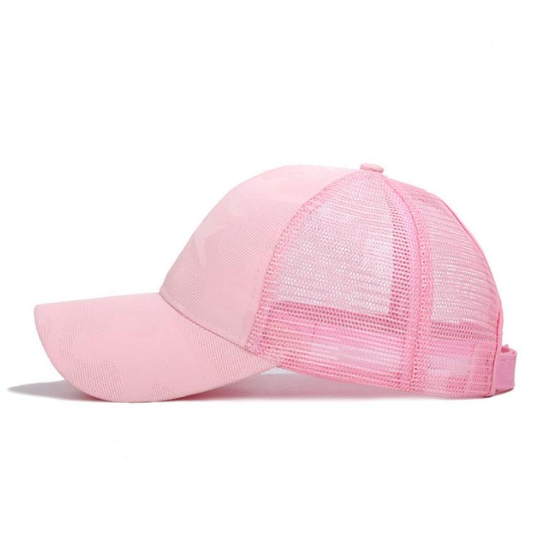 Vrouwen Mannen Baseball Cap Snapback Verstelbare Glitter Paardenstaart Gorras Zomer Zonnehoed Mesh Trucker Hoed Homme Pet TSLM1