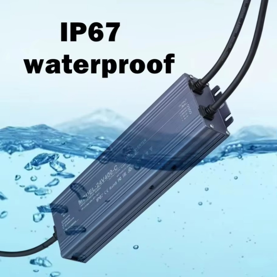 Vandtæt strømforsyning til belysningstransformator  ip67 ip68 ac220v til  dc 12v 24v -driver 100w 200w 300w 400w 500w udendørs adapter