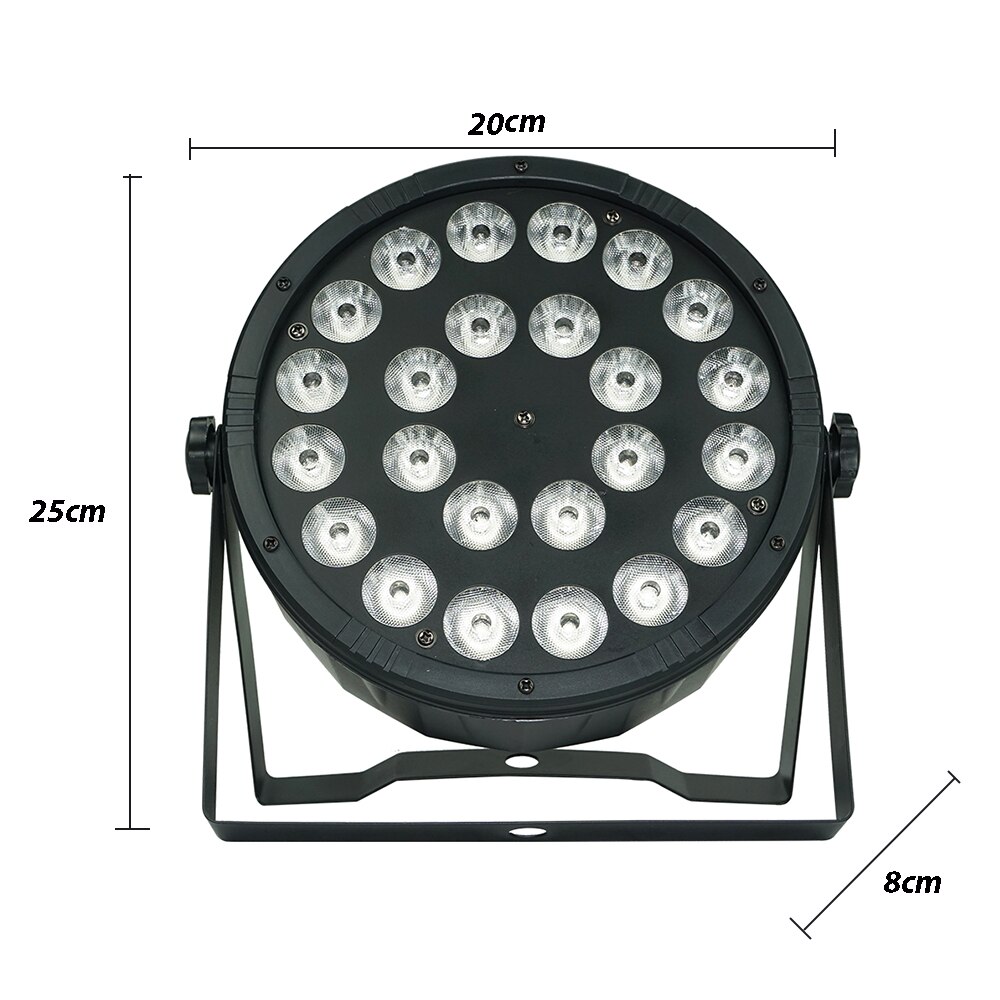 24x12w Led Par Light RGBW 4in1 DMX512 Plastic Par Light Stage Dj Party Light