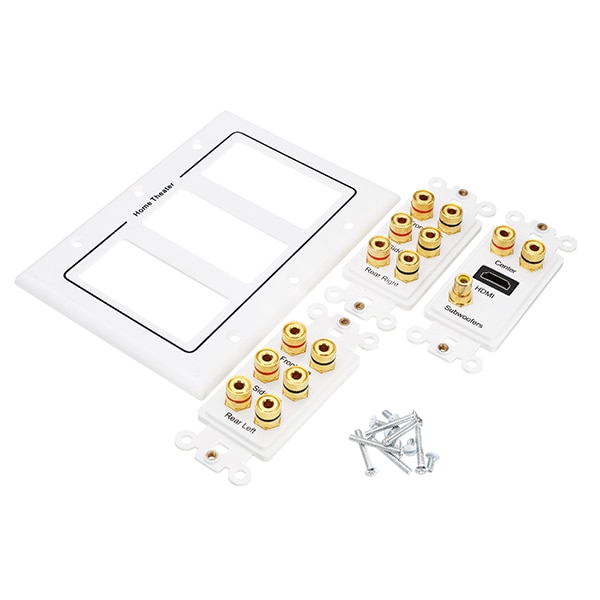 LEORY Surround Sound Speaker Aluminum Home Theater 7.1 Sound Box Wall Plate HDMI Audio Banana