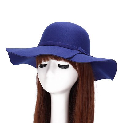 Sombrero de ala ancha para mujer, sunora fedora de bolos para adultos, retro, Chapeu, Sombrero, placa flexible de lana de imitación, gorila,: 4