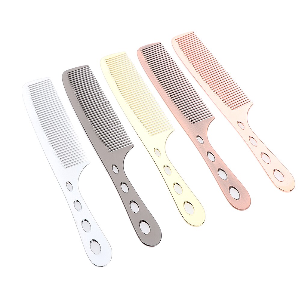 Lightweight Space Aluminum Antistatic Haircutting Styling Hairdressing Barber Comb, 8.5 inches