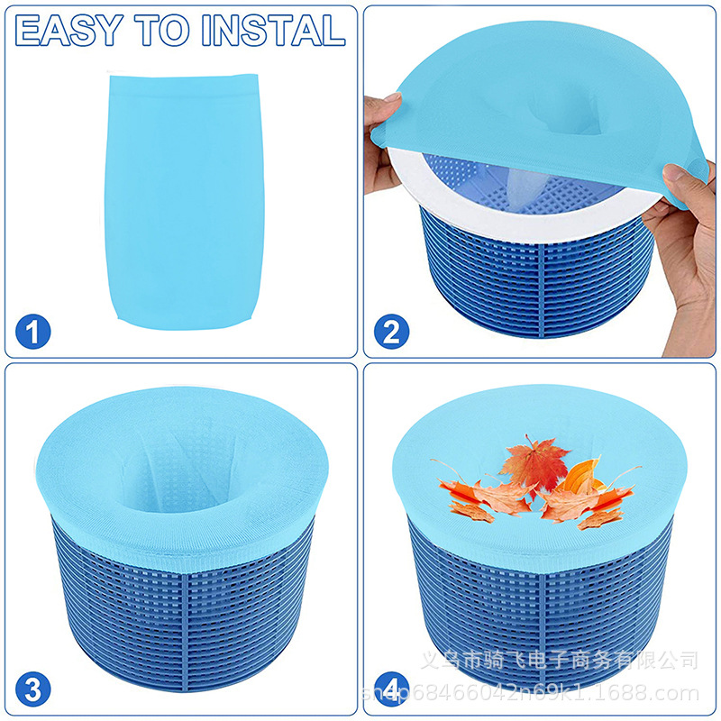 5/10/15pcs Pool Skimmer Socks Household Perfect Savers Nylon Mesh for Filters Baskets Skimmers Swimming Pool Accessories