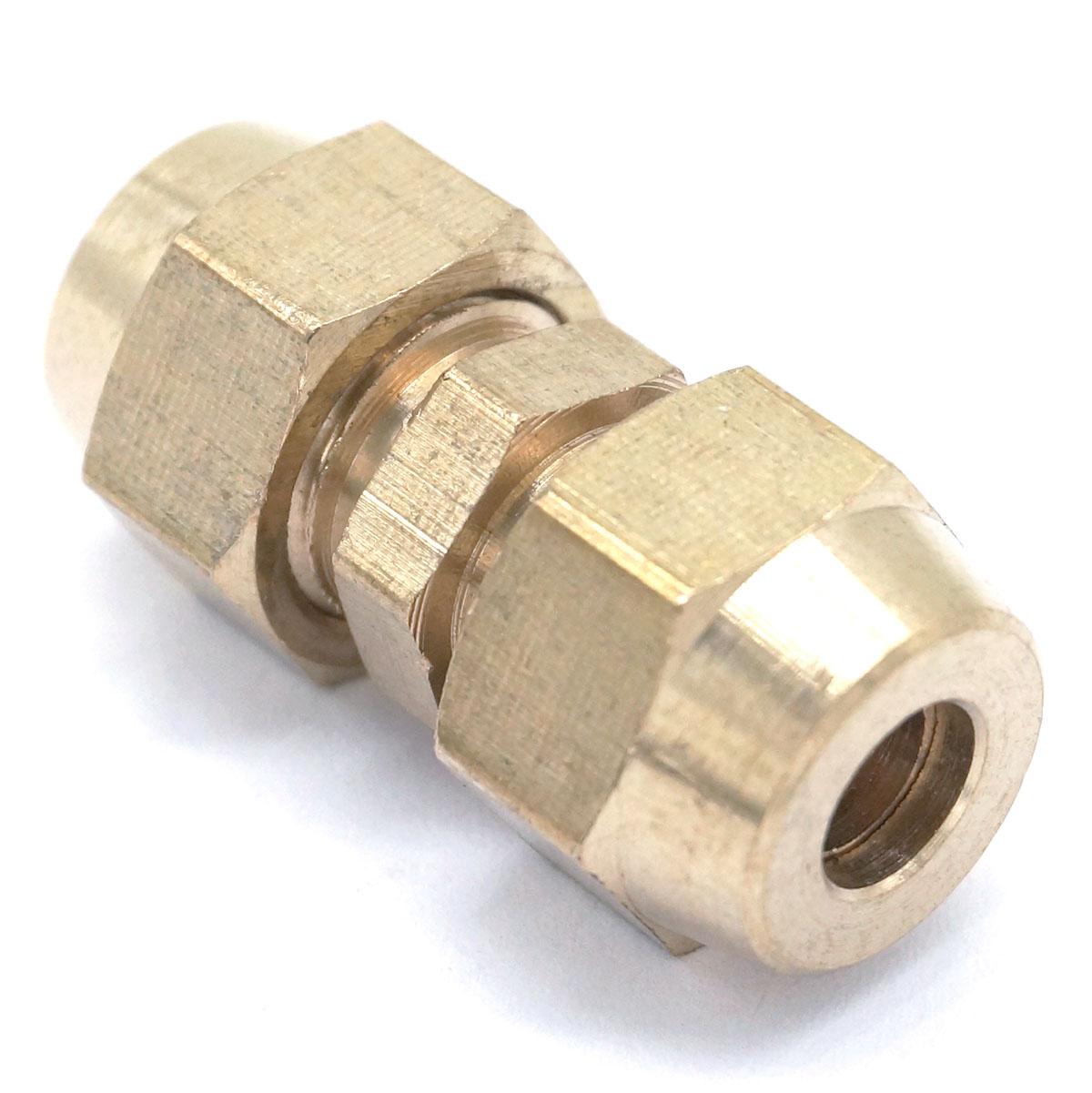 migotać rura OD 6mm x migotać rura OD 6mm mosiądz migotać męnarty złącze rury pneumatyczne montaż z krótką nakrętką migotać