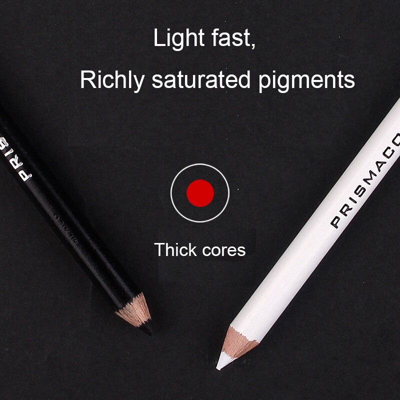 1/2pc Prismacolor Colored Pencil Black White Skin Colors Highlight Sketch pencils Graphite Artist Drawing Blending