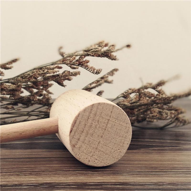 Kapmore 1pc Crab Mallet Multi-Use Wooden Lobster Mallet Food Hammer Seafood Tool For Home Kitchen