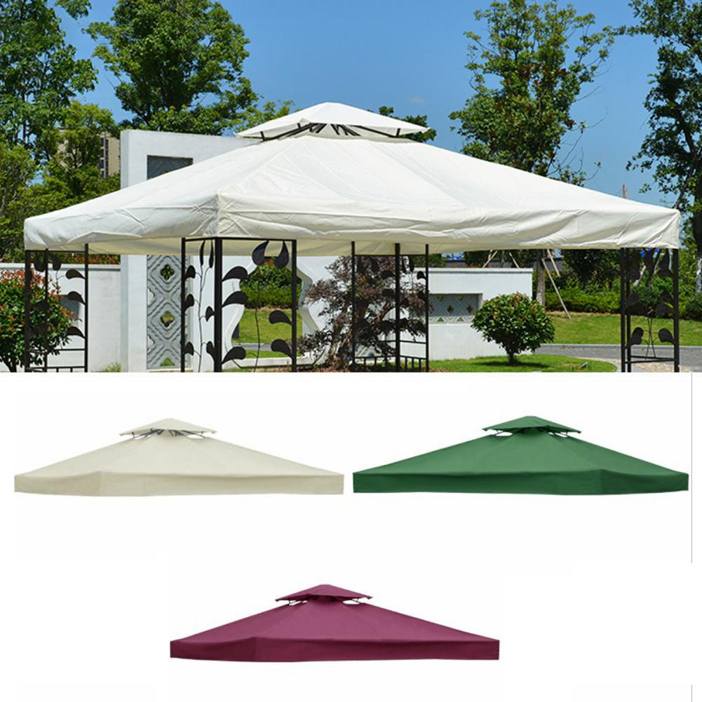 3x3M Outdoor Garden Roof Canopy Pop Up Canopy Cover Waterproof UV Protection Sun Shade Sail Tent Sun Shelter Awning For Beach