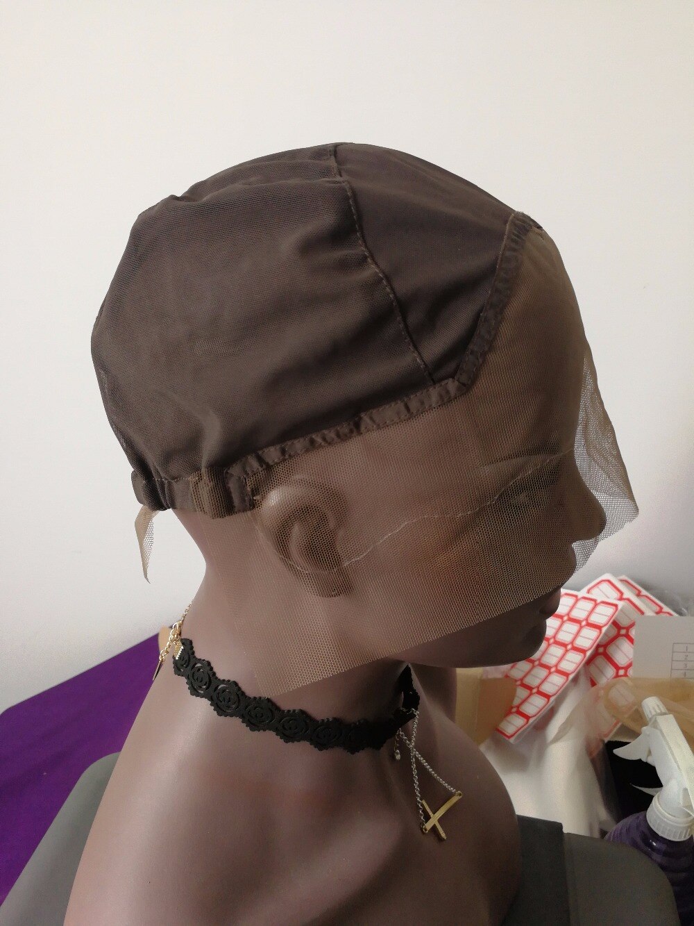 Perruque Lace front wig sans colle M – AliExp, 1 pièce, pour fabrication de perruques full lace avec sangle réglable, garantie de , expédition en suisse