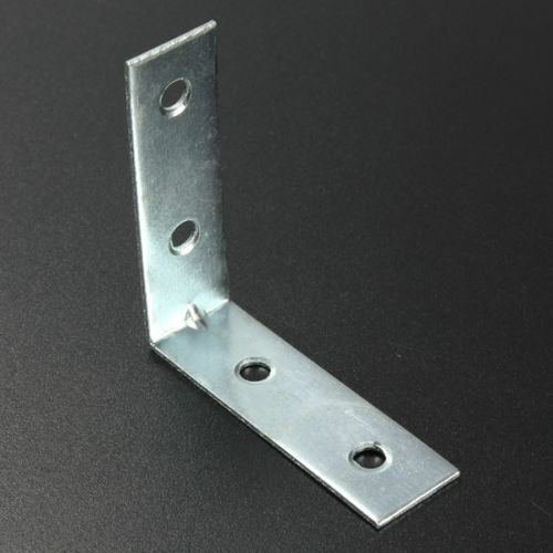 SMALL/LARGE STEEL RIGHT ANGLE BRACKET 10x 50 L Shape Corner Repair Brace