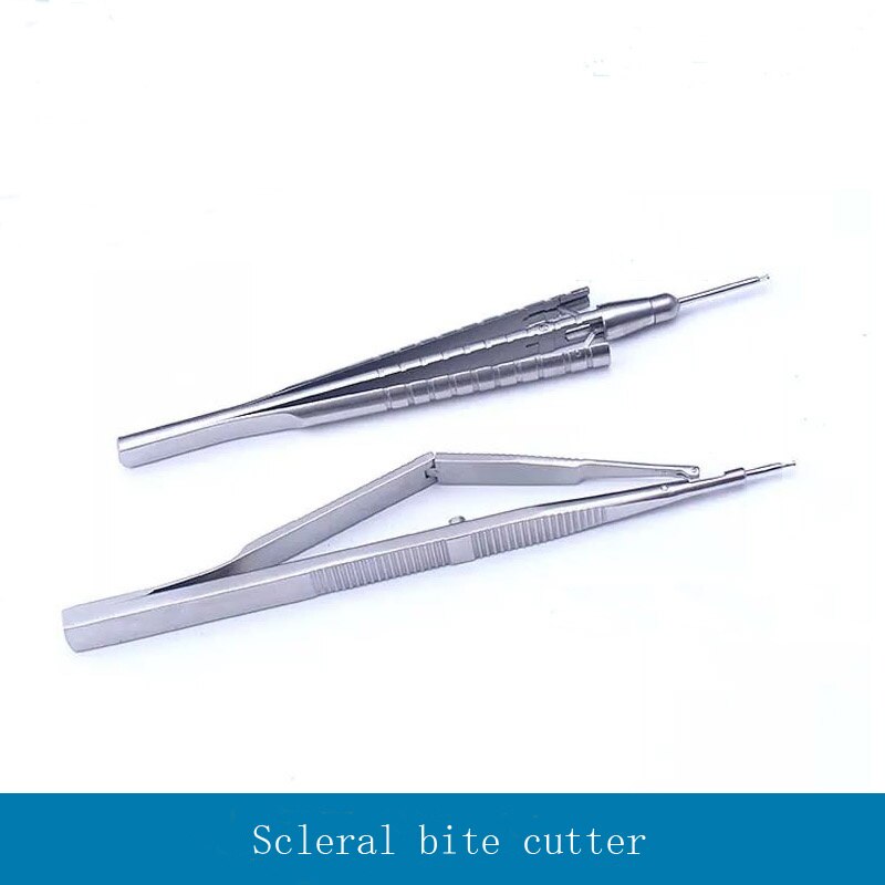 Eye care Microscopy Instruments Stainless Steel Titanium alloy Scleral Bite Cutter Trabecular Straight and Current