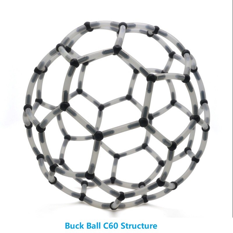 Diy buck bold kombination  c60 molekylær struktur undervisning kemi modeller kulfodbold børn stilk legetøj kemisk uddannelse