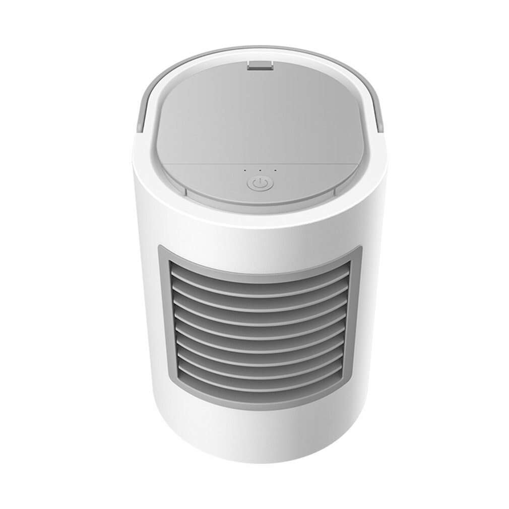 USB alimenté Portable pratique bureau climatiseur refroidisseur eau refroidissement Mini ventilateur humidificateur: Gris foncé