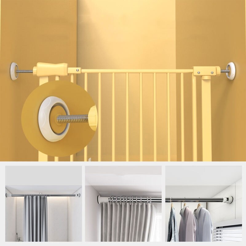 4 Pcs Stair Gate Wall Protector Baby Gate Extension Wall Guard Pad for Pressure Gate Door Babies Pets Safety