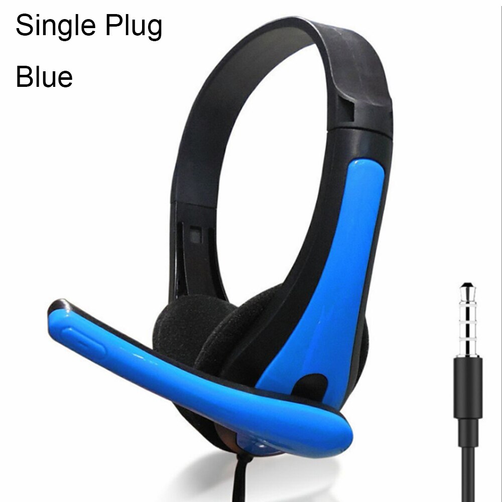 4D Stereo Stereo High-end LED Pro Gaming Headset for Nintendo Switch PS4 Xbox One & PC HD Mic Gaming Headset Wired Headphones: blue1