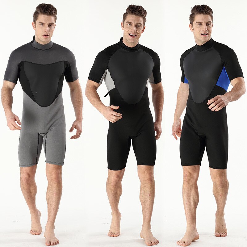 2 MILLIMETRI uomini liberi di trasporto In Neoprene Scuba Diving Suit Warm Anti Freddo A Maniche Corte Pantaloni di Scarsità Sommergibile Tuta surf vestito di immersione subacquea per gli uomini