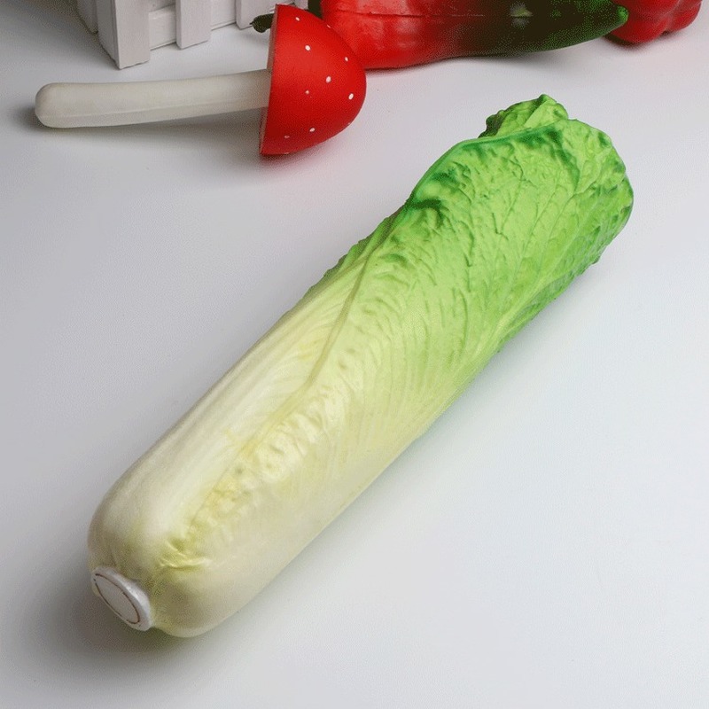 Plat de chou Long faux plante verte armoire décoration Fruits et légumes artificiels décoration alimentaire en plastique 030 Y