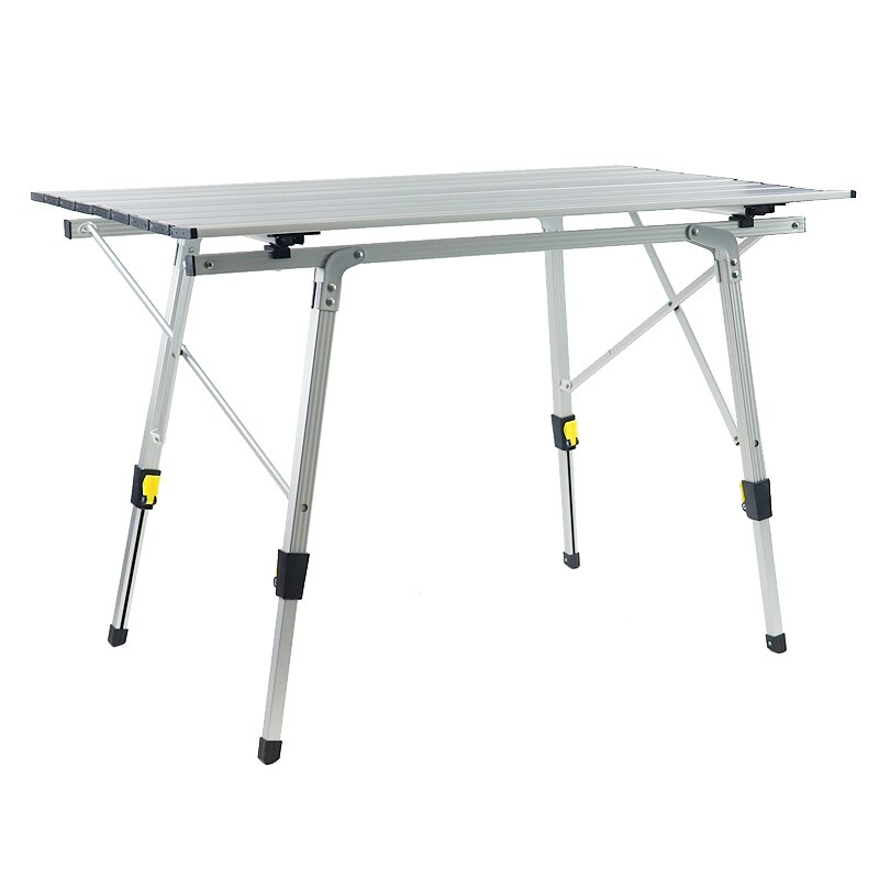 Aluminum Table Height Adjustable Folding Table Camping Outdoor Lightweight for Camping, Beach, Backyards, BBQ, Party