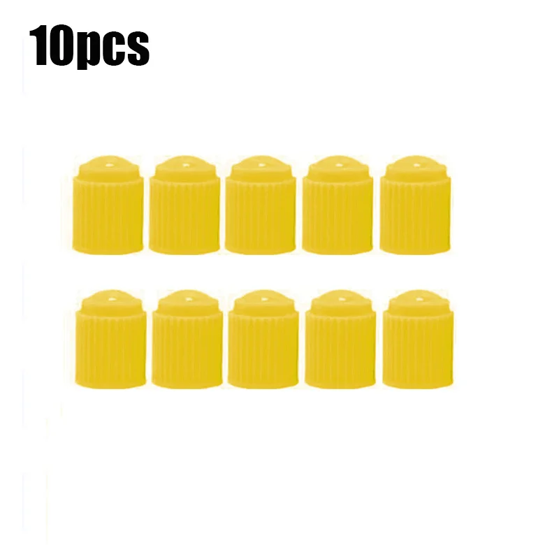 Tapas de válvula de neumático de coche con anillo de goma O, tapas de válvula de vástago de neumático universales, cubiertas antipolvo negras y rojas para coche, bicicleta, motocicleta y bicicleta: Oro