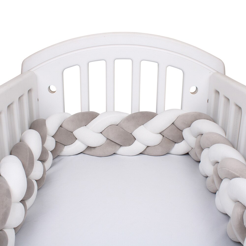 220CM nordisch Babybett flechten Stoßstange Art Zimmer Baby Bett umgeben Seite Beschützer freundlicher Schlafzimmer Dekoration Tour De zündete bebe Tresse: 4-220CM