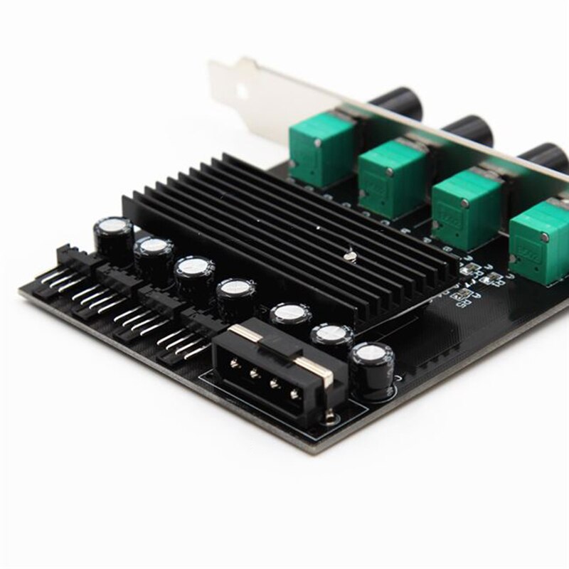 Computer PC Cooling Radiator Systeem 4 Kanaals 3 pin 4 pin Cooler Fan RPM Speed Controller w/PCI Slot achterste Beugel voor fan 12 v