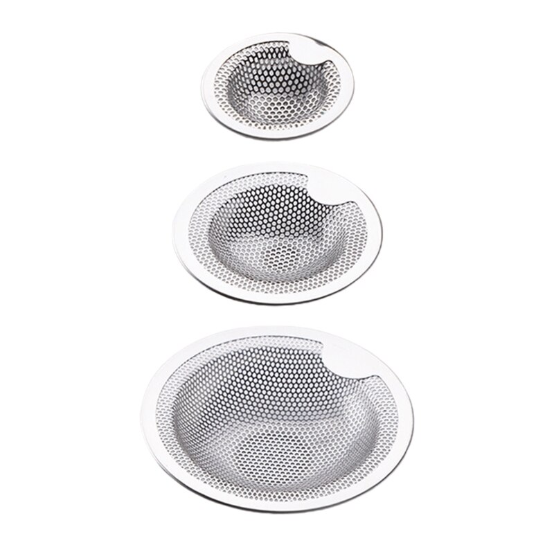 4 Stks/set Aanrecht Voedsel Residu Rvs Filter Badkamer Wastafel Haar Filters Riool Onzuiverheden Filter Mesh Thuis Acc