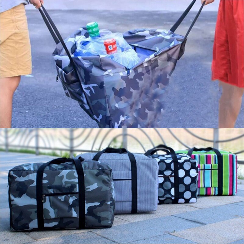 Bolsa de viaje de almacenamiento para hombre y mujer, bolso Oxford resistente al agua, bolsa de equipaje, adecuado para cubierta de carrito, XA584F