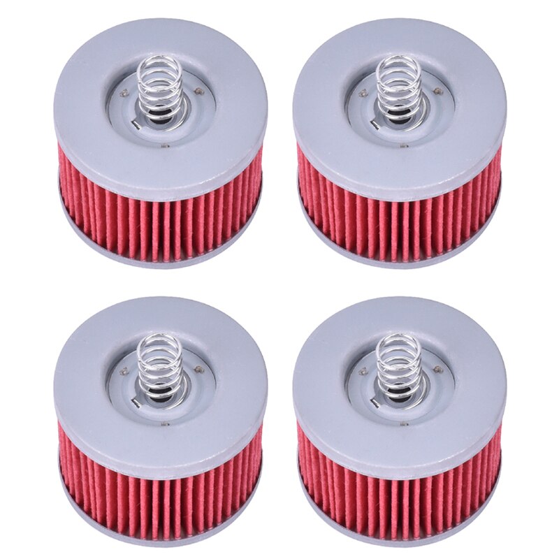 Filtro de aceite de motocicleta, accesorio para Bajaj CT 100 130 Boxer CT100 BM150 BM 150 115 calibre 135 Pulsar DD121181, 49mm x 36mm: 4pcs Red