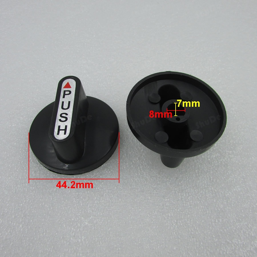 Desktop switch knob gas stove / gas stove ignition switch button gas stove black button 10 pcs Diameter: 8mm
