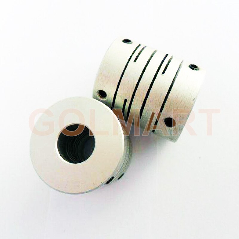 Acoplamiento flexible de aluminio para motor eléctrico, acoplador de eje de línea paralela, CNC, D38mm, 50mm