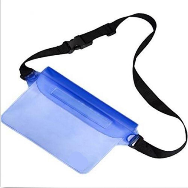 Safety Thickening Gas Nozzle Double Balloon Swim Floats Equipment Swimming Pool Floating Lifesaving Ball Inflatable Bags: Sky Blue