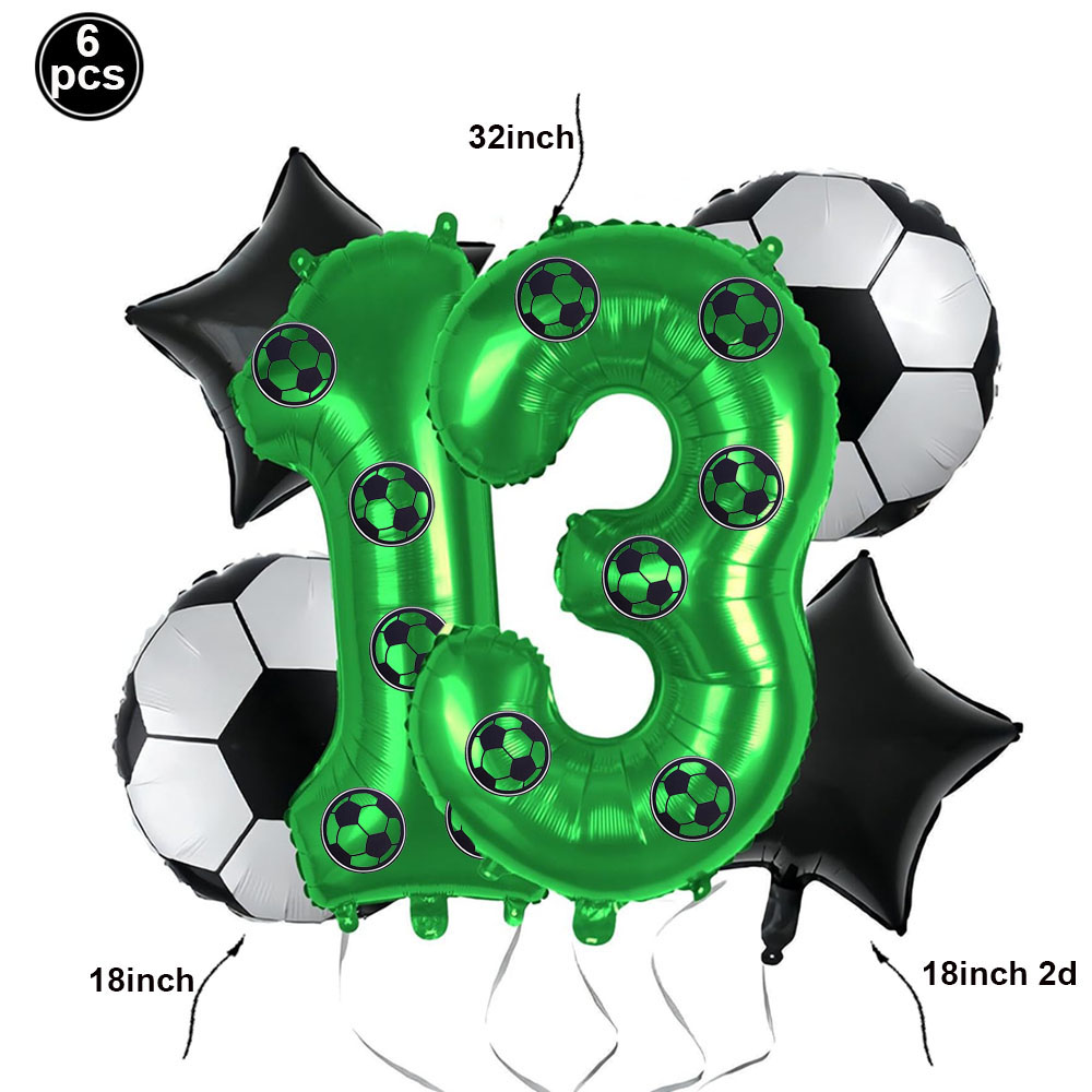 FußBall Ballon Bausatz Geburtstag Dekor für Jungen FußBall Geburtstag Party Lieferungen FußBall Party Ballon FußBall Sport Thema Party Gefälligkeiten
