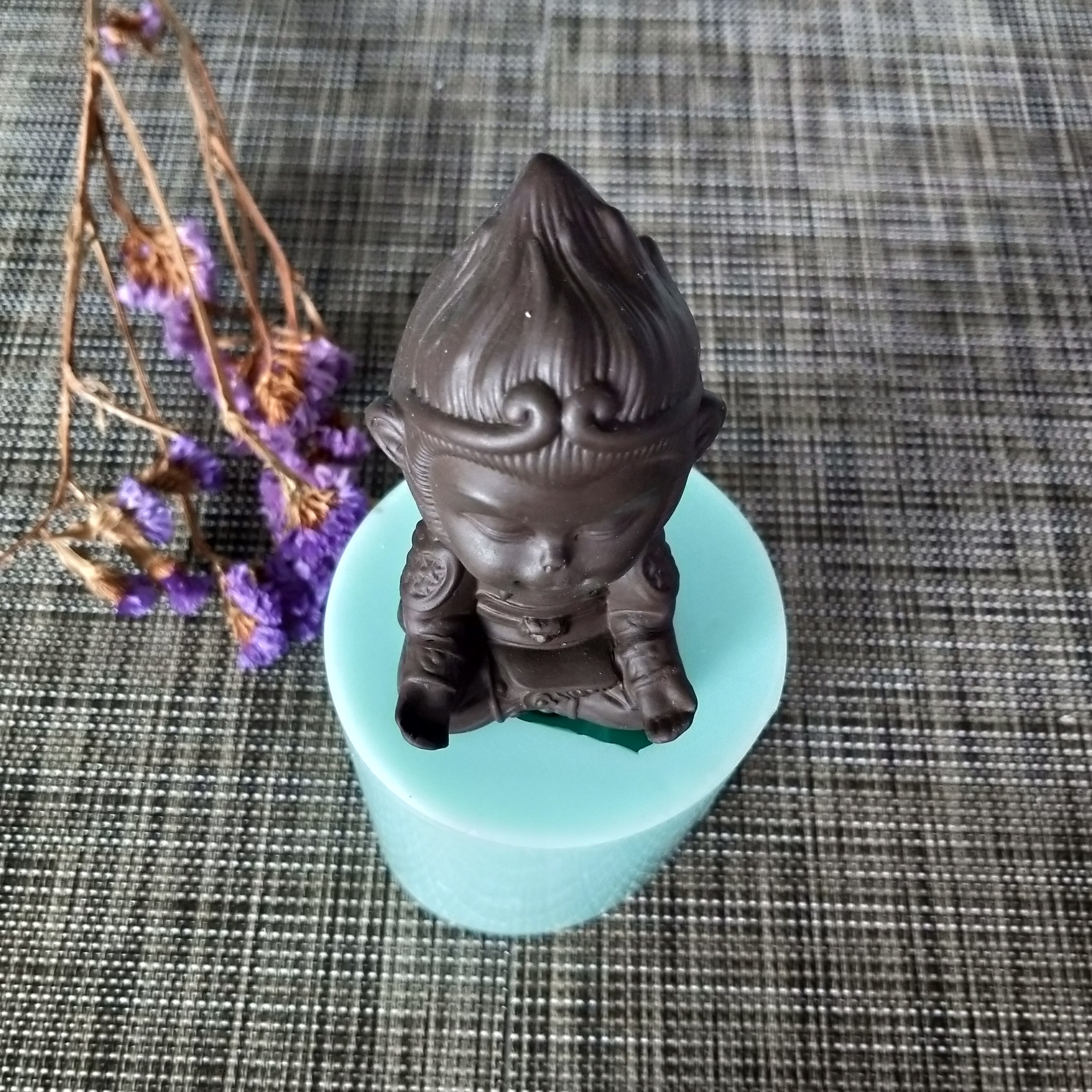 DW0142 Przy Siliconen Mal Zeep Mould Aap Boeddha Handgemaakte Zeep Maken Van Mallen Kaars Siliconen Mal Hars Klei Mold Milieuvriendelijke