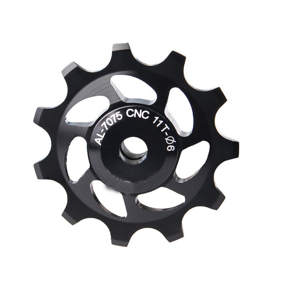 11T MTB Ceramic Bearing Bicycle Bearing Jockey Wheel Guide Roller Pulley Wheel Rear Derailleur Guide Wheels: black