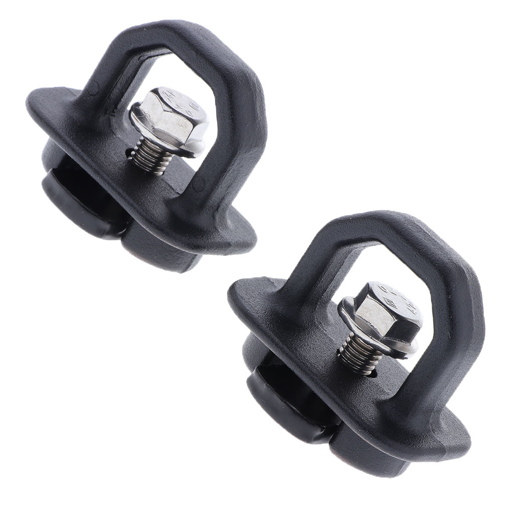 2pc Metal Automotive Car Truck Bed Anchor Points &amp; Eye Bolt Tie Down Hooks Loop for GMC Chevy 2007