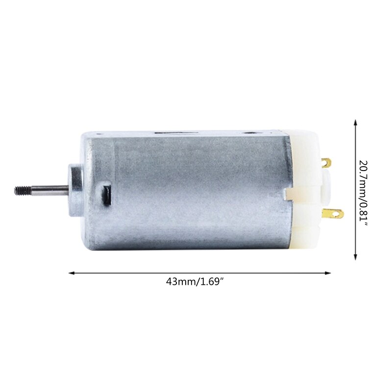 3 to 24V 3000-30000 RPM Mini DC Motor Miniature DC Motor for DIY Toys Science Projects Low Noise A0NC
