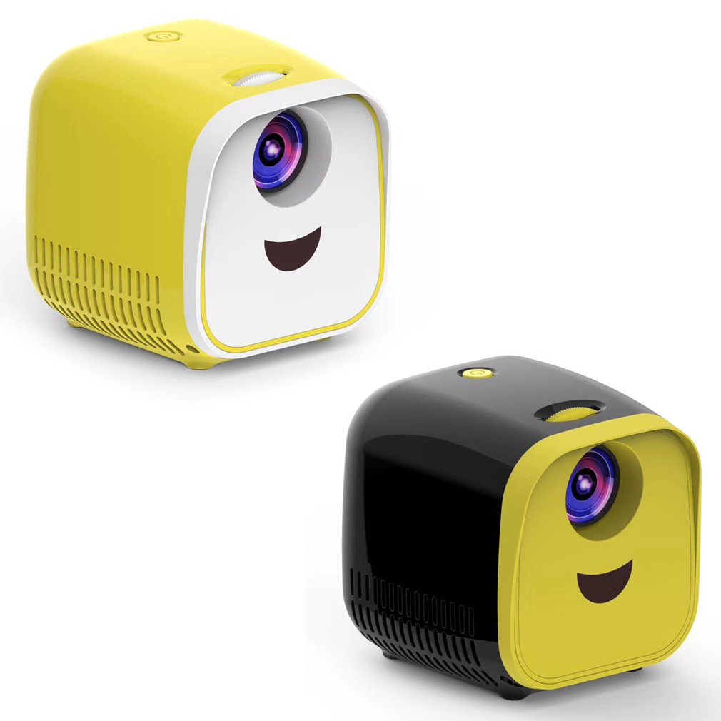 Mini proyector L1 1080P HD ultraportátil proyector con sistema de conferencia LED color negro