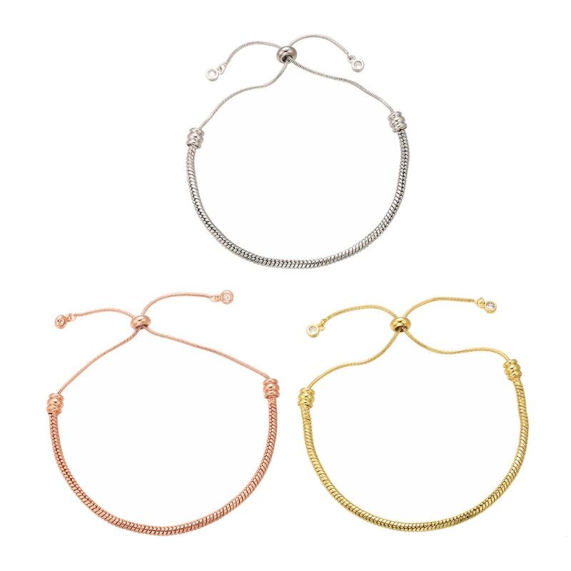 Ball Closure Adjustable Charm Beading Blank Bracelet Expandable Jewelry Making