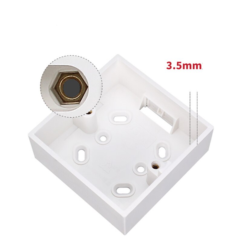 Wall Surface Mounting Box 86mm*86mm*45mm for External Wall Switches and Sockets Apply For Outside White Box
