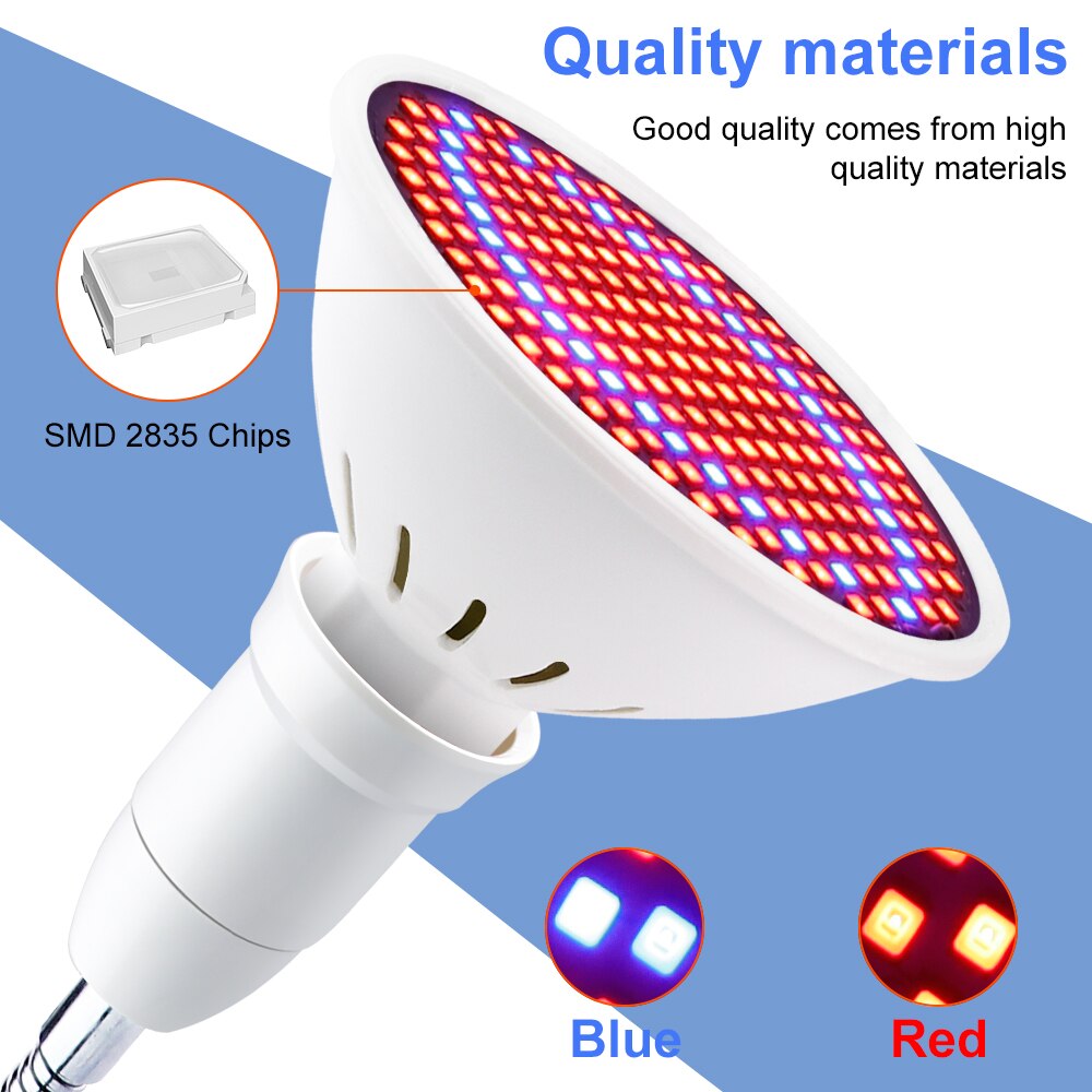 LED Double Head Plant Light Full Spectrum Greenhouse Seedling Fito Lamp 5W 7W 15W 20W Clip-on Indoor LED Growing Lights EU Plug